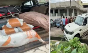 CG-नाली में फंसी स्कॉर्पियो ने खोला 5 क्विंटल गांजे का राज! लोगों ने तलाशी ली तो उड़ गए होश, ड्राइवर फरार