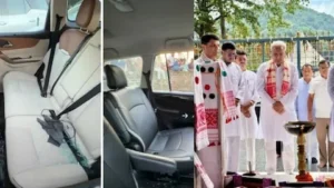 असम में भूपेश बघेल के काफिले पर पथराव! टूटे गाड़ियों के शीशे, काले झंडे और ‘गो बैक’ के बाद बढ़ा विवाद