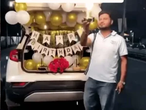 सड़क पर केक, फिल्मी गाने पर रील और जश्न…नायब तहसीलदार के जन्मदिन का वीडियो वायरल, पुलिस ने दर्ज किया केस