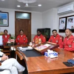 मुख्यमंत्री विष्णु देव साय से भारतीय वायु सेना की सारंग हेलीकॉप्टर डिस्प्ले टीम ने की सौजन्य मुलाकात, नवा रायपुर के सेंध लेक क्षेत्र में होगा भव्य एयर शो,